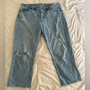 Old Navy high rise slouchy straight jeans
